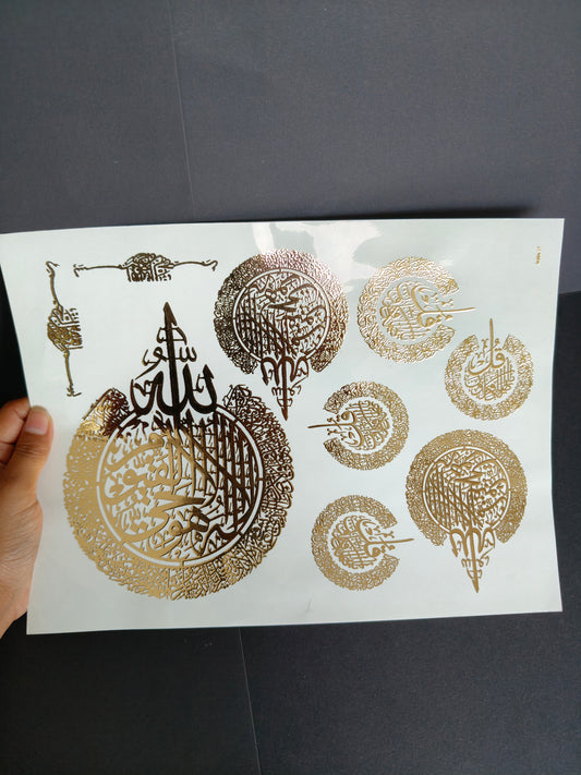 A4 Embossed Sticker Sheet-IS096