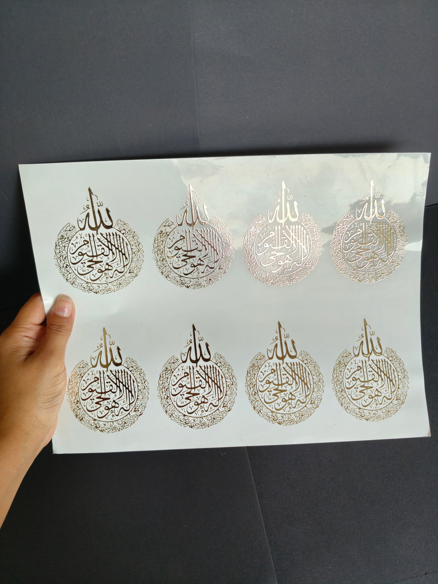 A4 Embossed Sticker Sheet-IS098