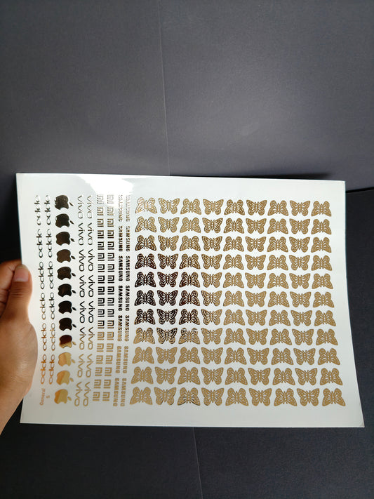 A4 Embossed Sticker Sheet-IS104