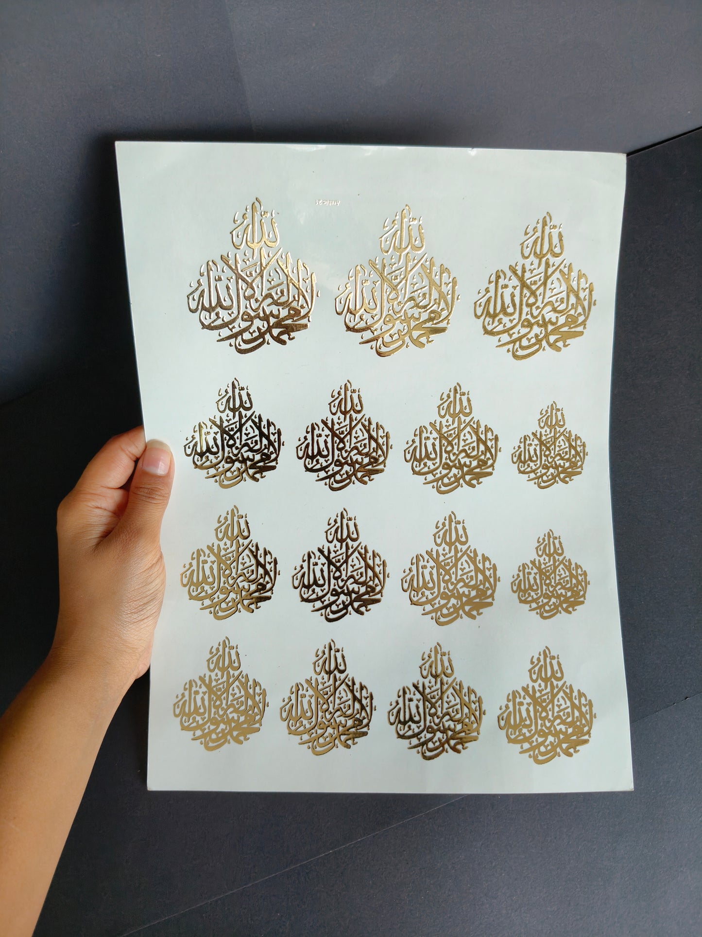 A4 Embossed Sticker Sheet-IS112