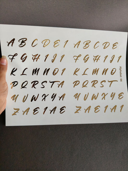 A4 Embossed Sticker Sheet-IS114