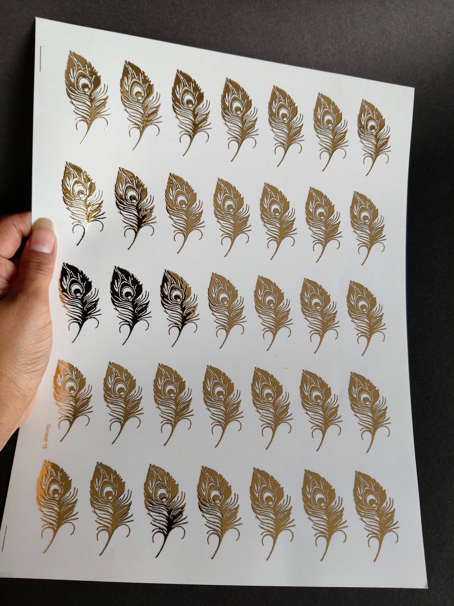 A4 Embossed Sticker Sheet-IS117
