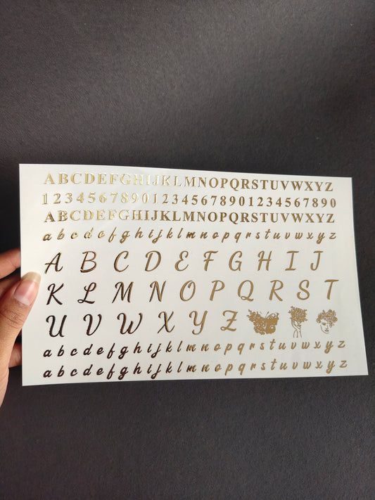 A5 Embossed Sticker Sheet-IS140