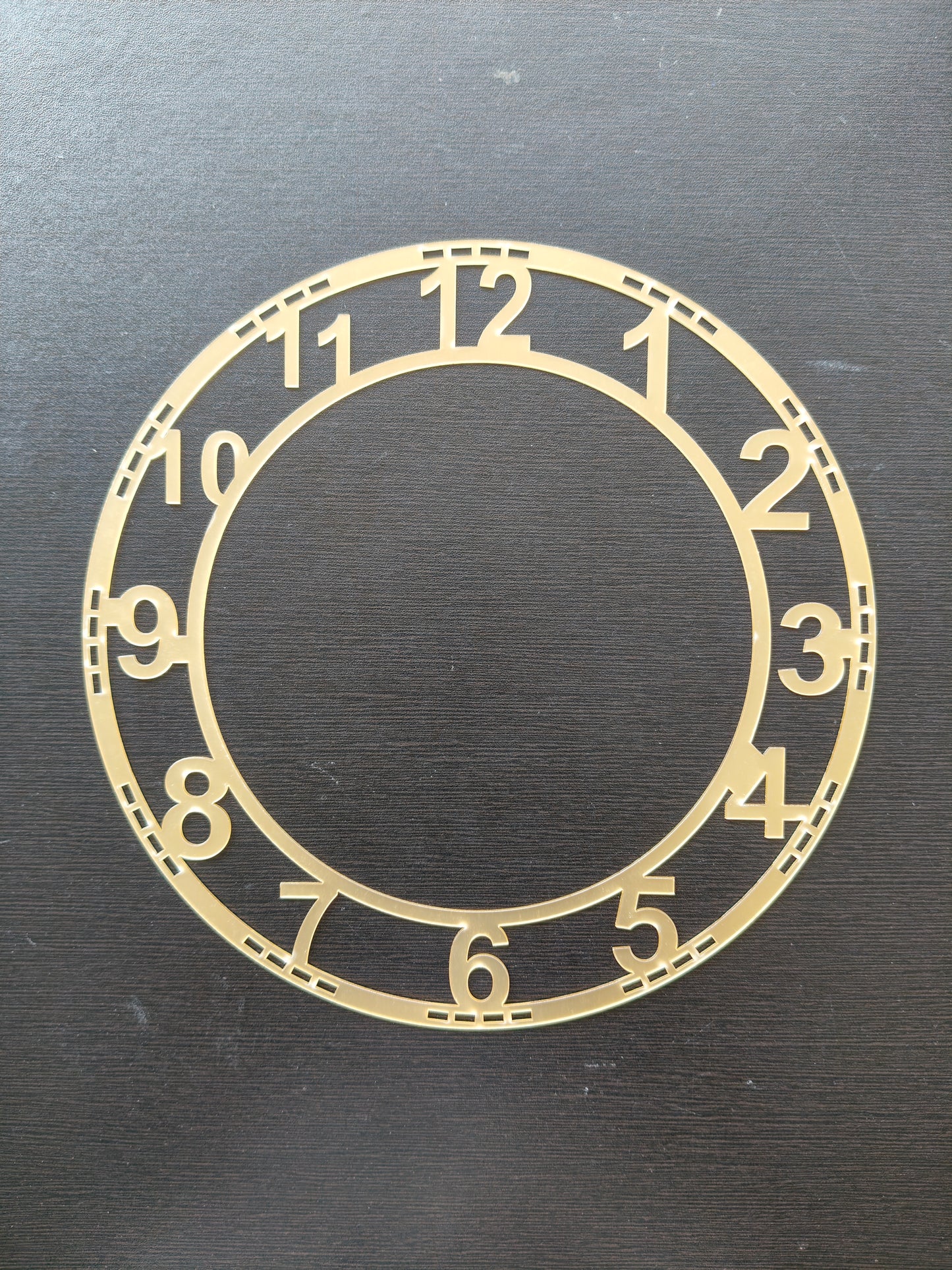 Gold Number acrylic rings