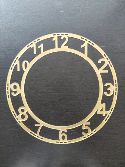 Gold Number acrylic rings