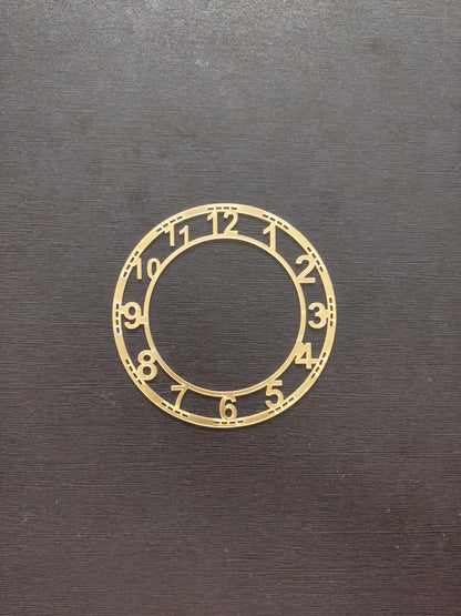 Gold Number acrylic rings