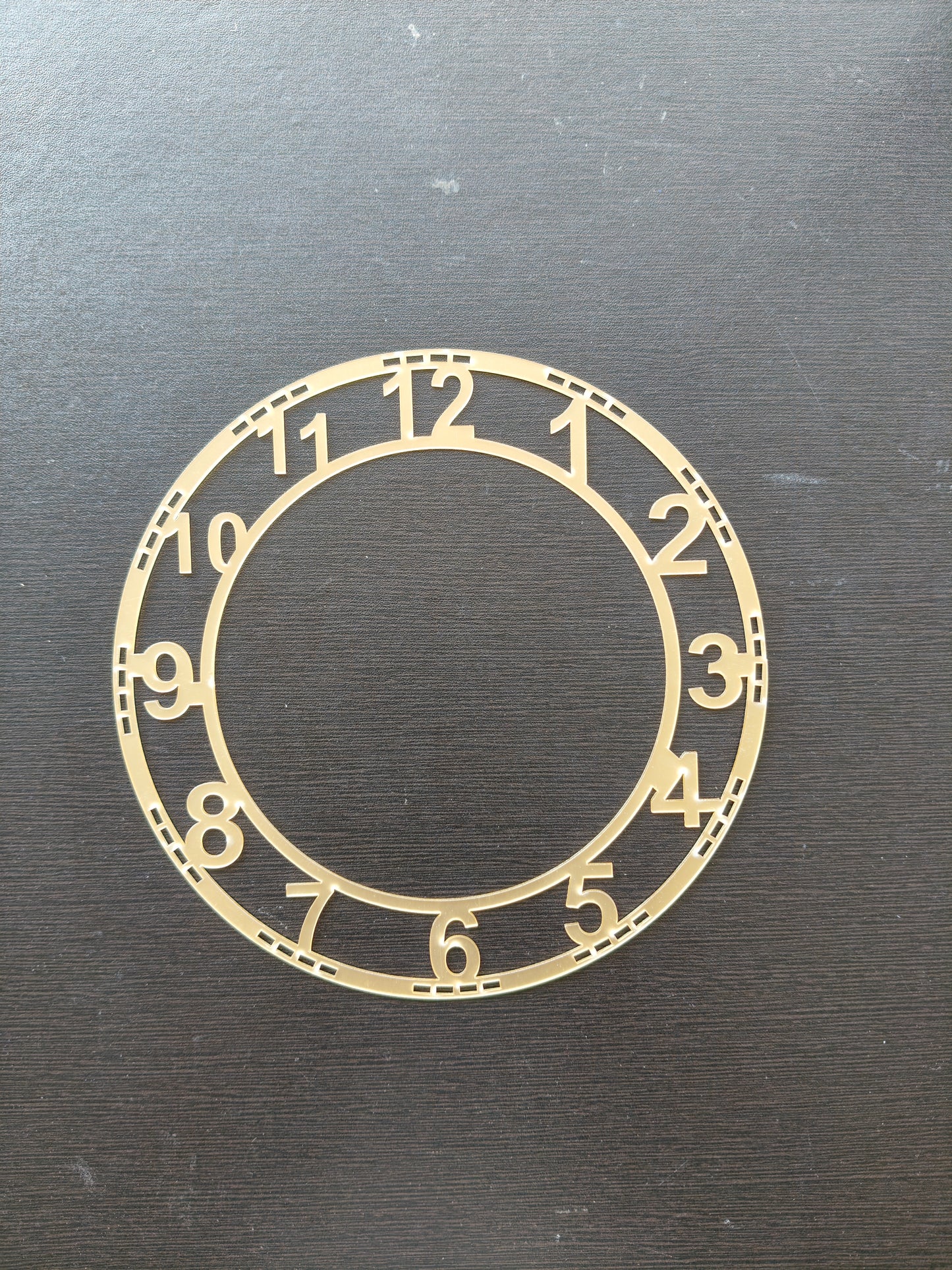 Gold Number acrylic rings