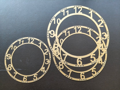 Gold Number acrylic rings