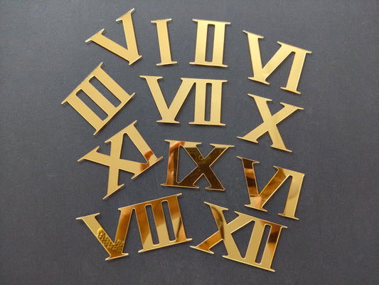 Gold roman acrylic cutouts-A