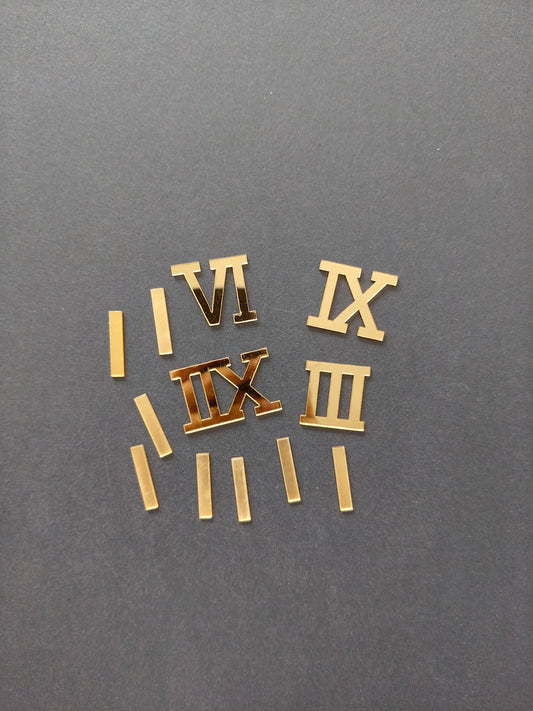 Gold roman acrylic cutouts-B