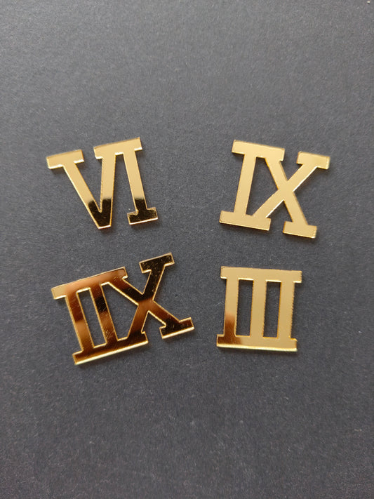 Gold roman acrylic cutouts-C
