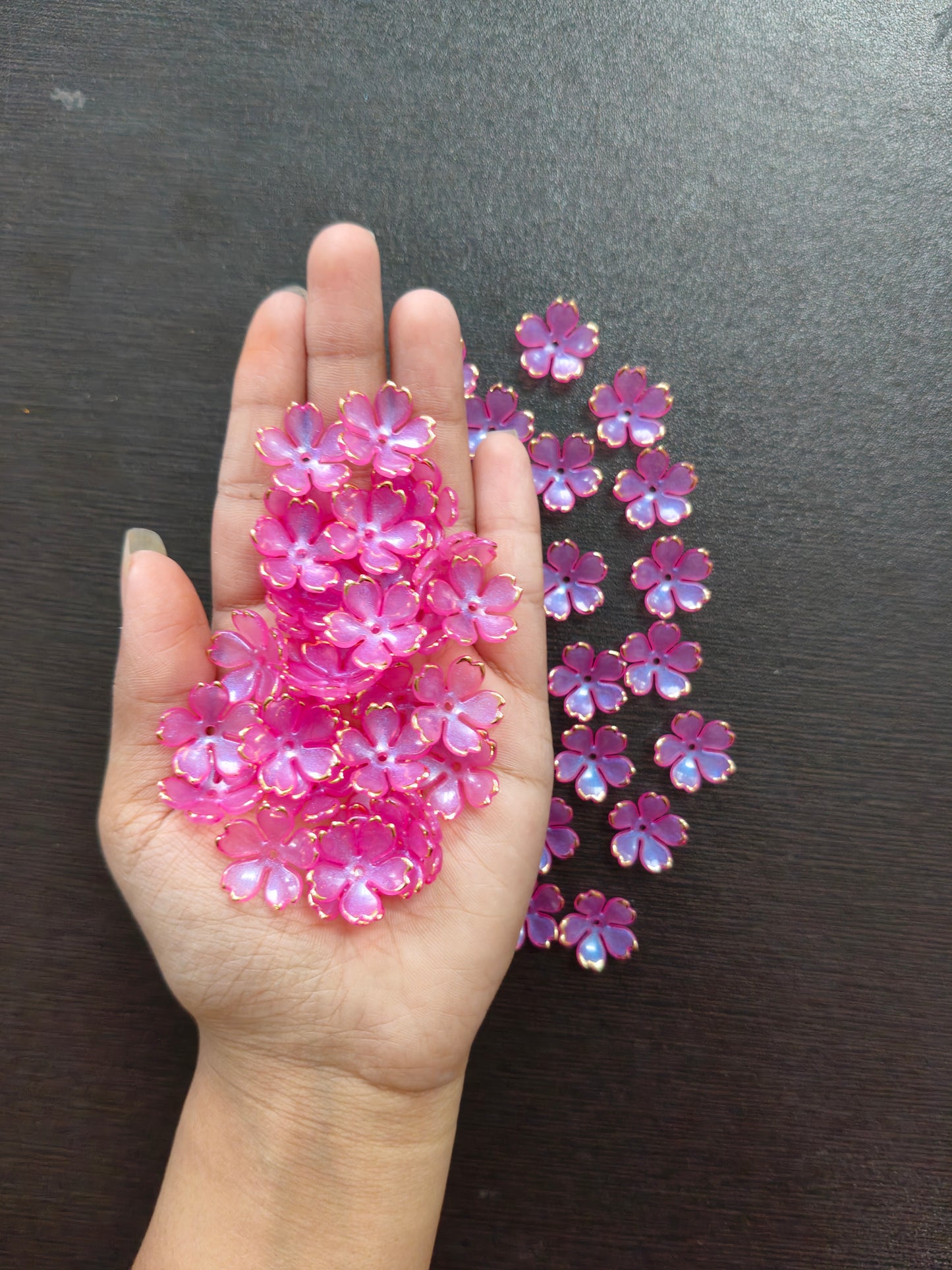 Small flower Leaves with gold border