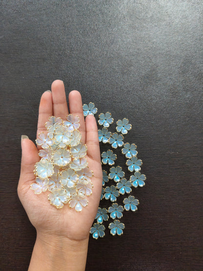 Small flower Leaves with gold border