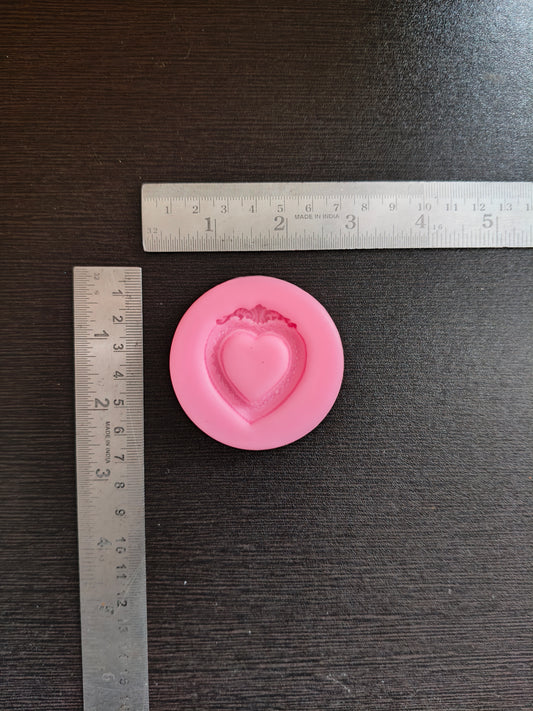 Heart shape pink mould