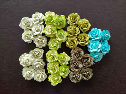 MF015- 45mm Mulberry roses