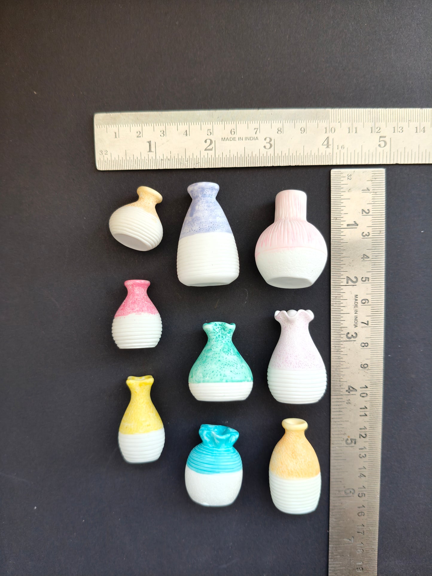 MN335- Flower Vase miniature set of 9