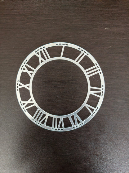 Silver Roman acrylic rings