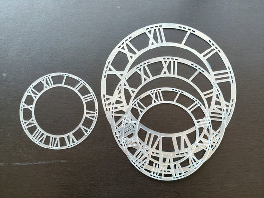 Silver Roman acrylic rings