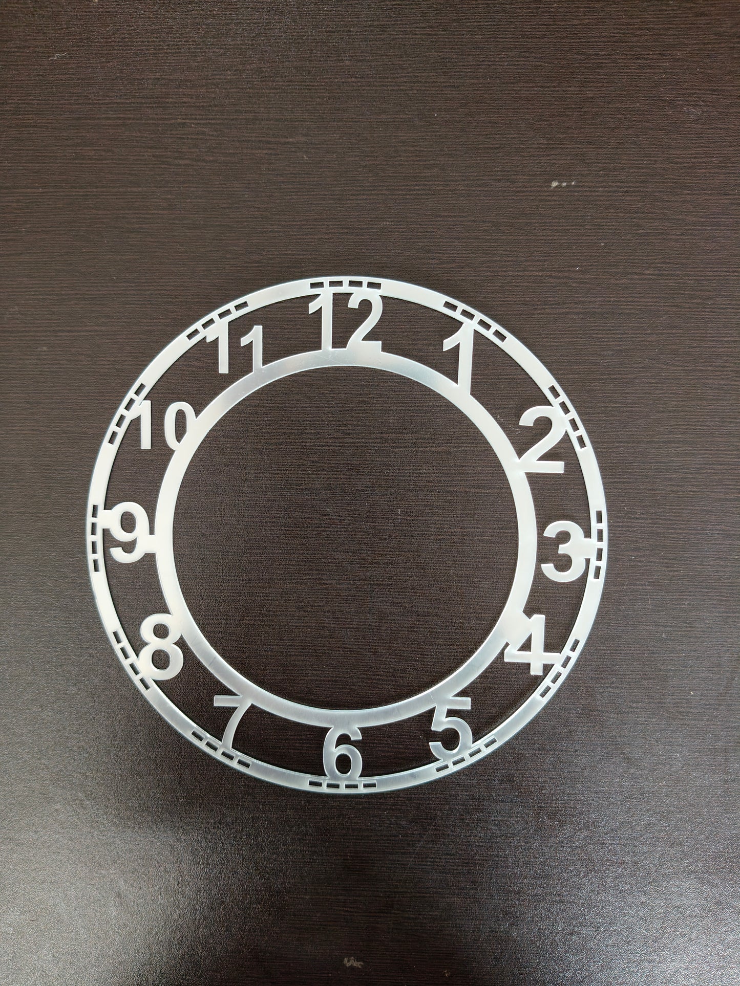 Silver Number acrylic rings