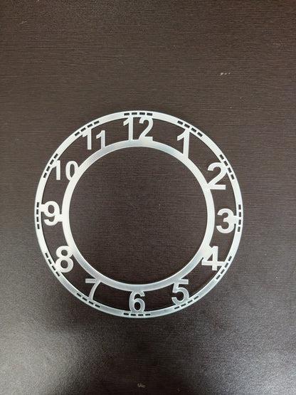 Silver Number acrylic rings