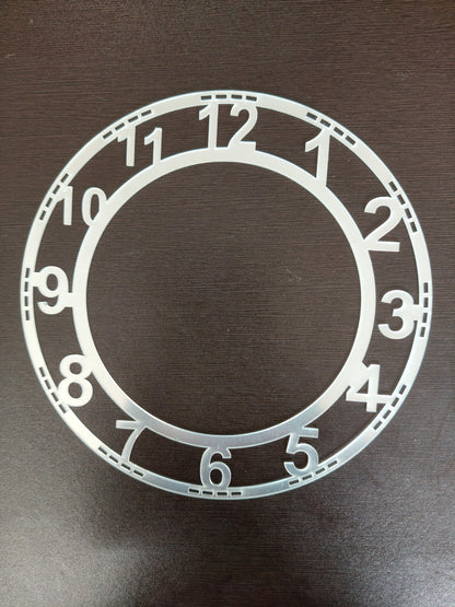 Silver Number acrylic rings