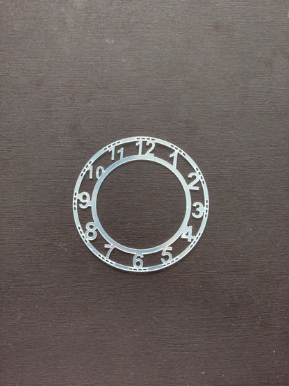 Silver Number acrylic rings