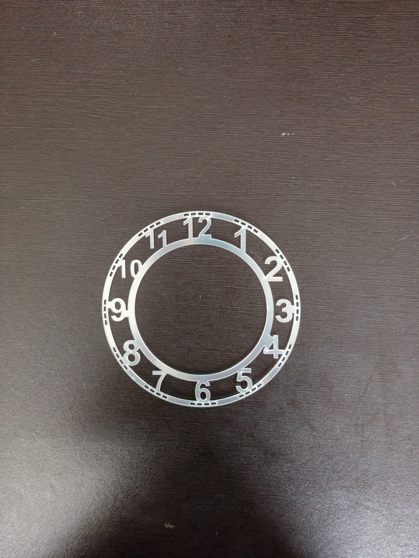 Silver Number acrylic rings