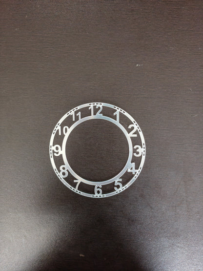 Silver Number acrylic rings