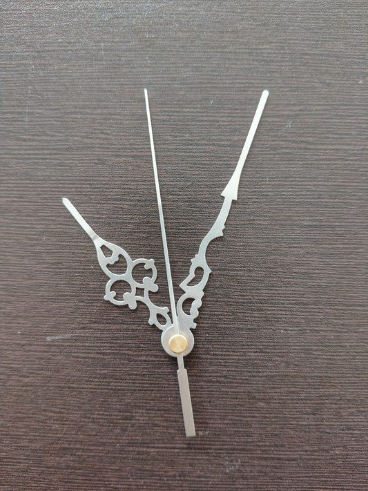 Silver clock needle-D