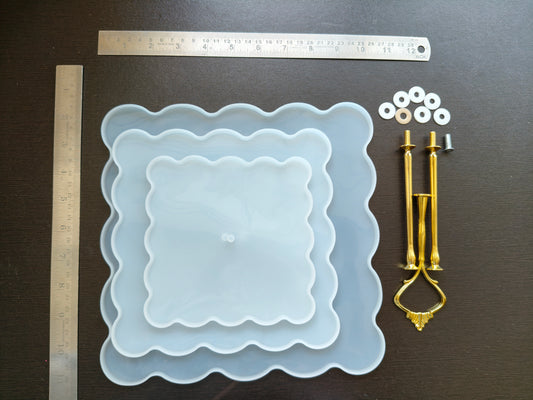 Square cake stand mould