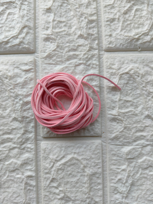 TH029-Pink Leather cords