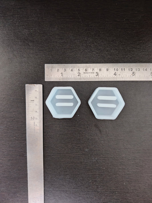 Two hexagon ring holder mould