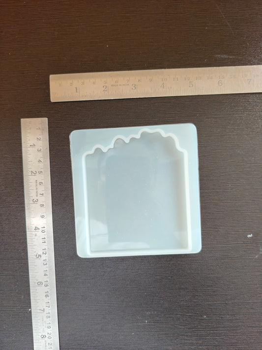 Square agate coaster